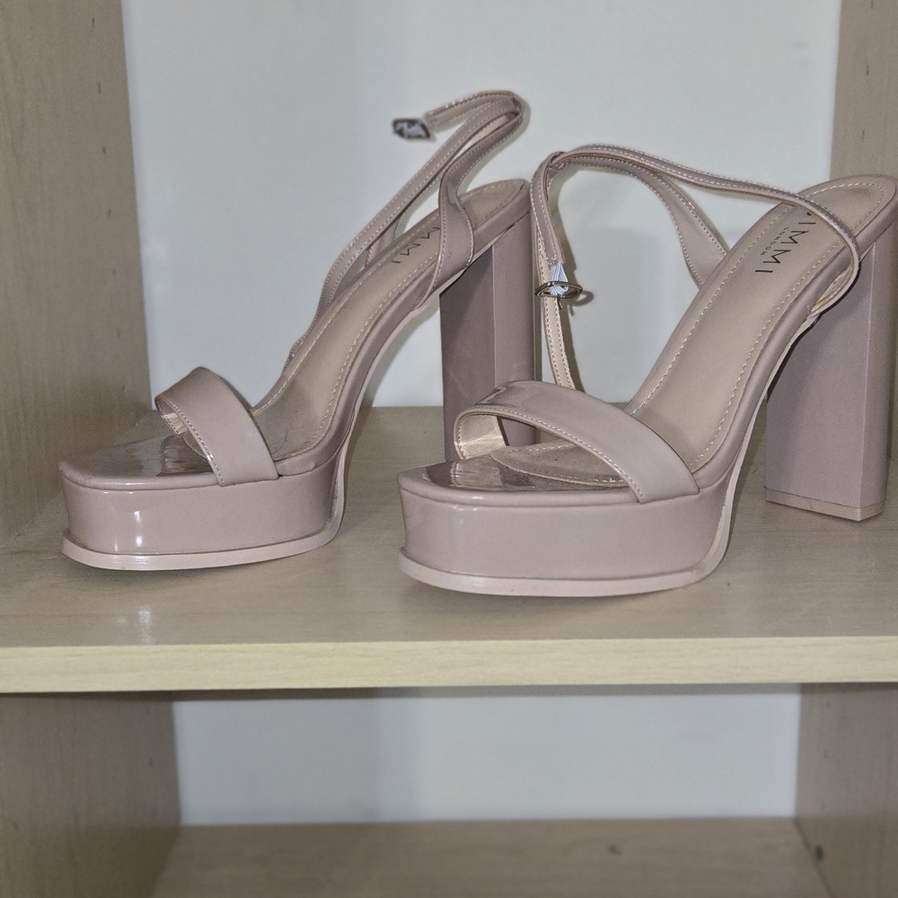Simms Blush Pink Platform Heels